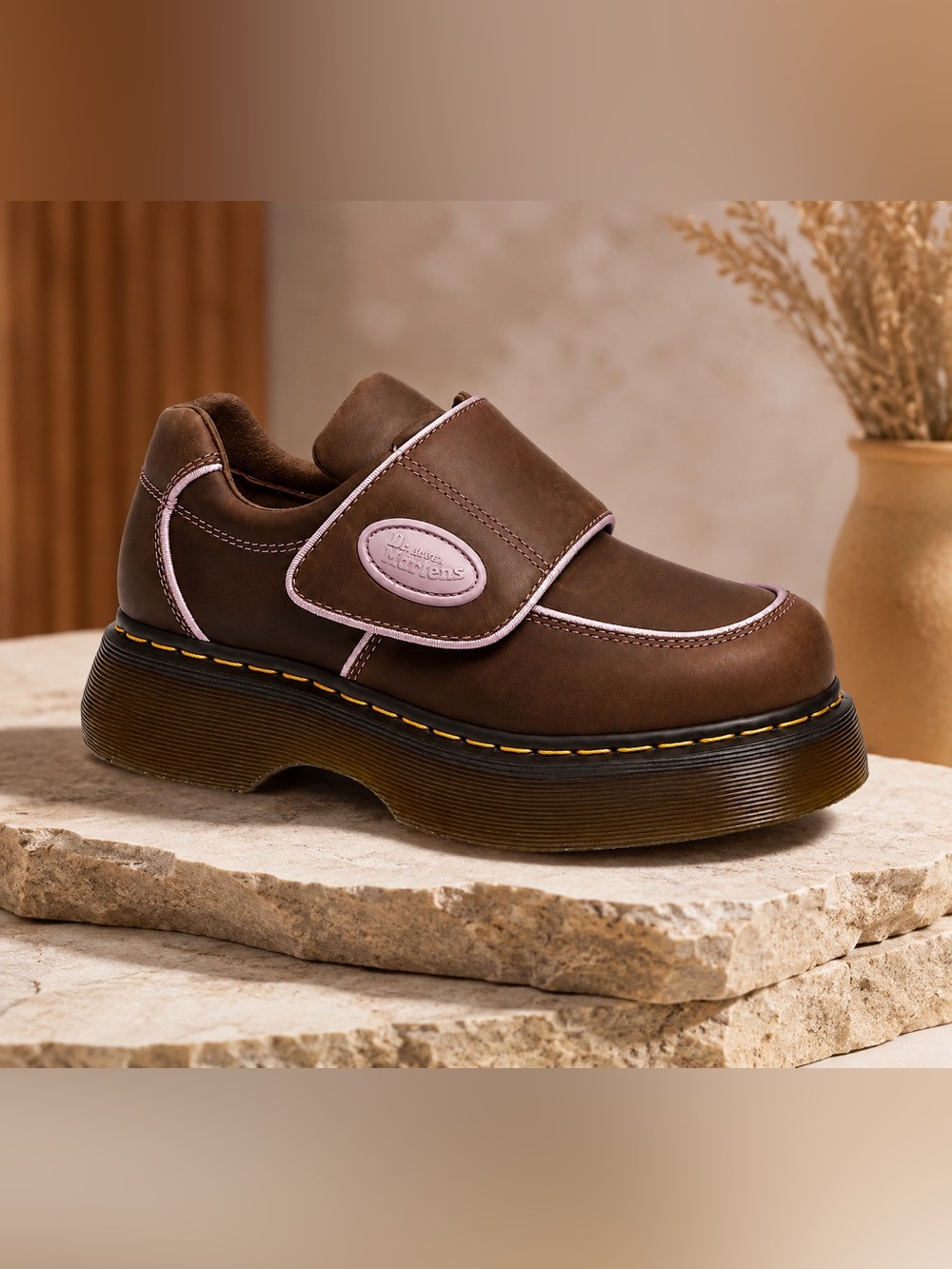 Dr. Martens Buzz Strap Platform Shoes Women's Size 8 NIB